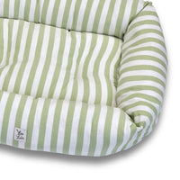 Cotton Sofa Large pistachio lines