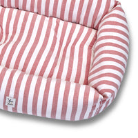Large red cotton sofa sofa