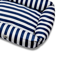 Cotton sofa premium navy striped lines