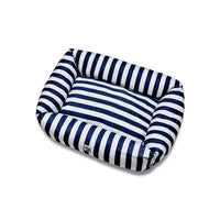 Cotton sofa premium navy striped lines