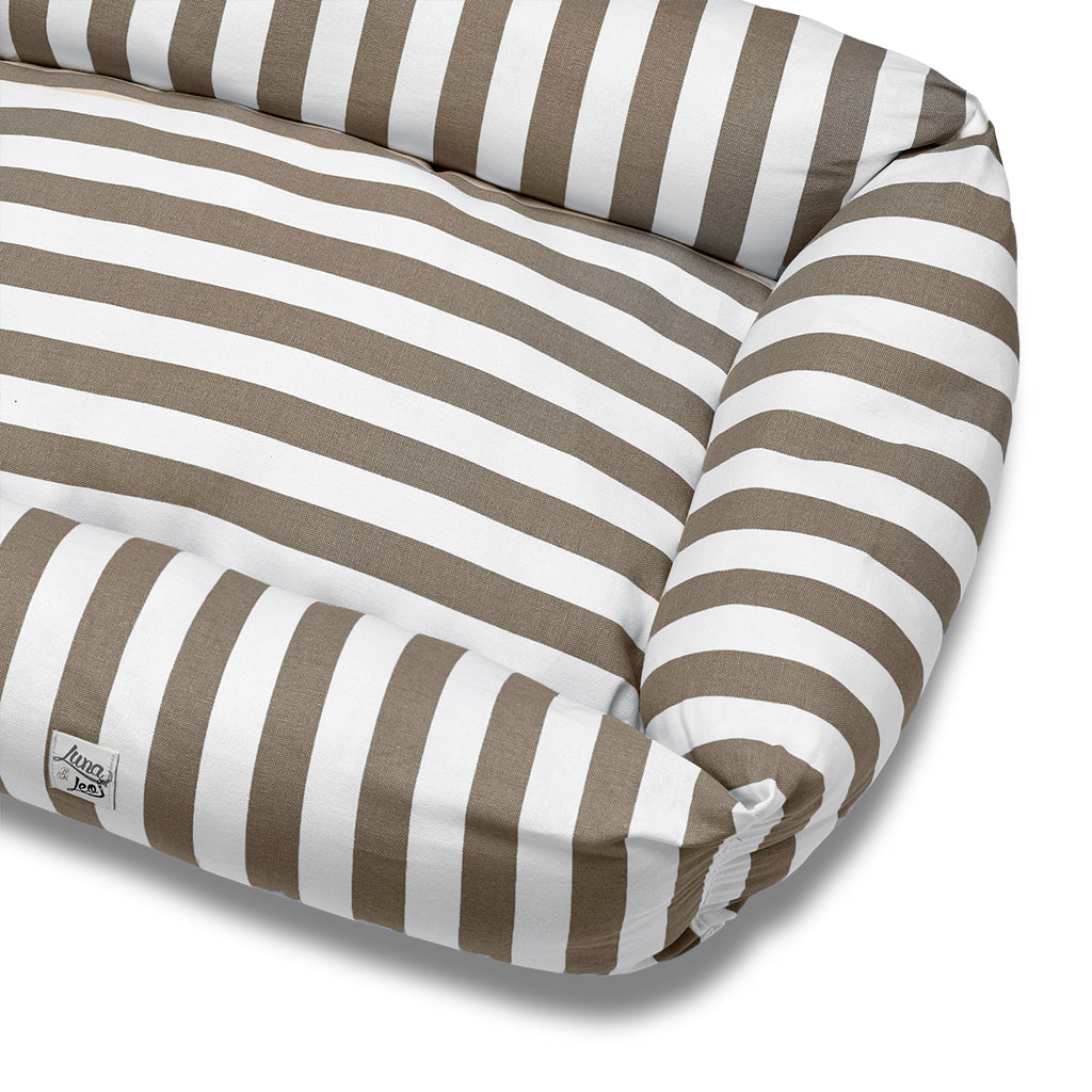 Cotton sofa premium large brown lines