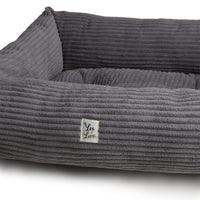 Divanetto Velluto a Coste Grigio