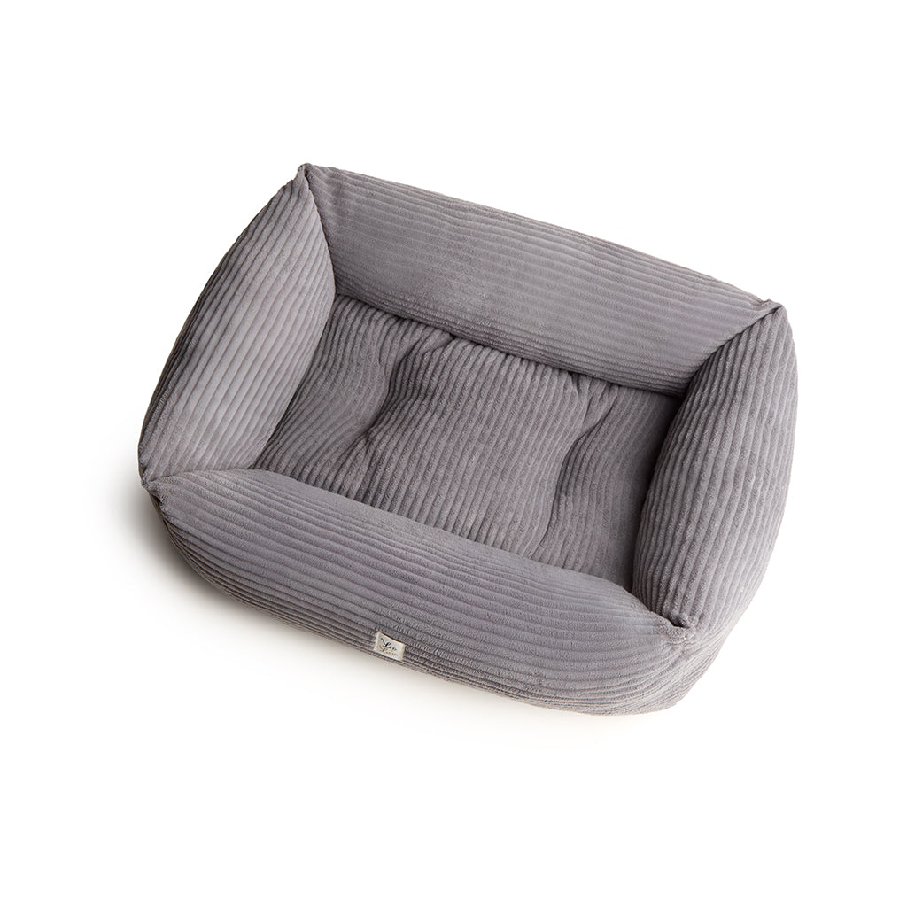 Bordeaux ribbed velvet sofa