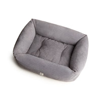 Divanetto Velluto a Coste Grigio