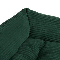 Divanetto Velluto a Coste Verde