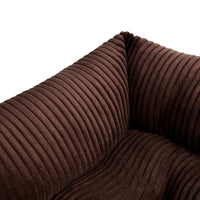 Divanetto Velluto a Coste Cioccolato