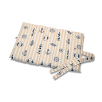 Trapuntina Arrotolabile Cotone Premium Lighthouse Anchor Stripes