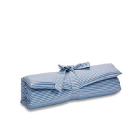 Trapuntina Arrotolabile Cotone Premium Riga Azzurro Denim