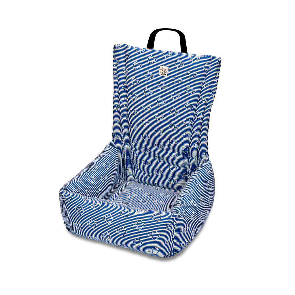 Cotton car seat premium iconic anchor stripe