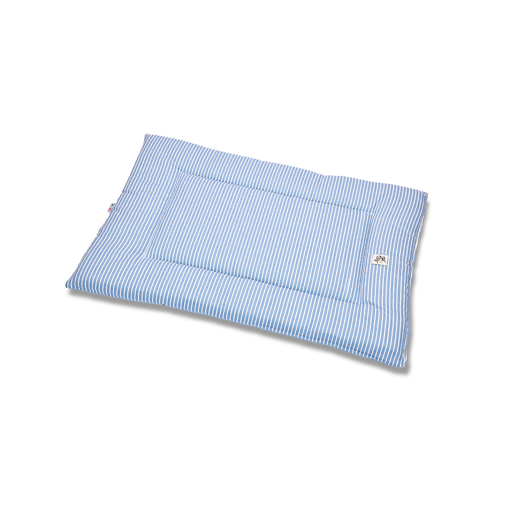 Trapuntina Quadro Cotone Premium Riga Azzurro Denim