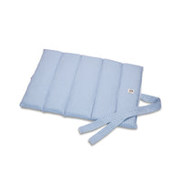 Trapuntina Arrotolabile Cotone Premium Riga Azzurro Denim