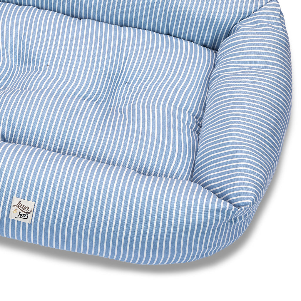 Denim blue cotton cotton sofa
