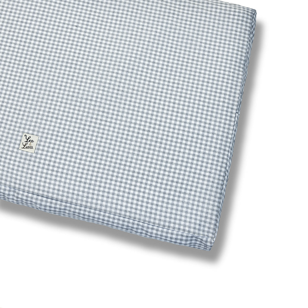 Clear gray Vichy removable mattress