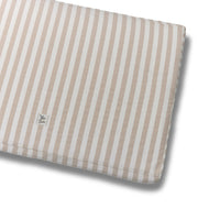 Materassino Sfoderabile Cotone Righe Larghe Beige