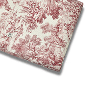 Materassino Sfoderabile Cotone Premium Toile De Jouy Rosso