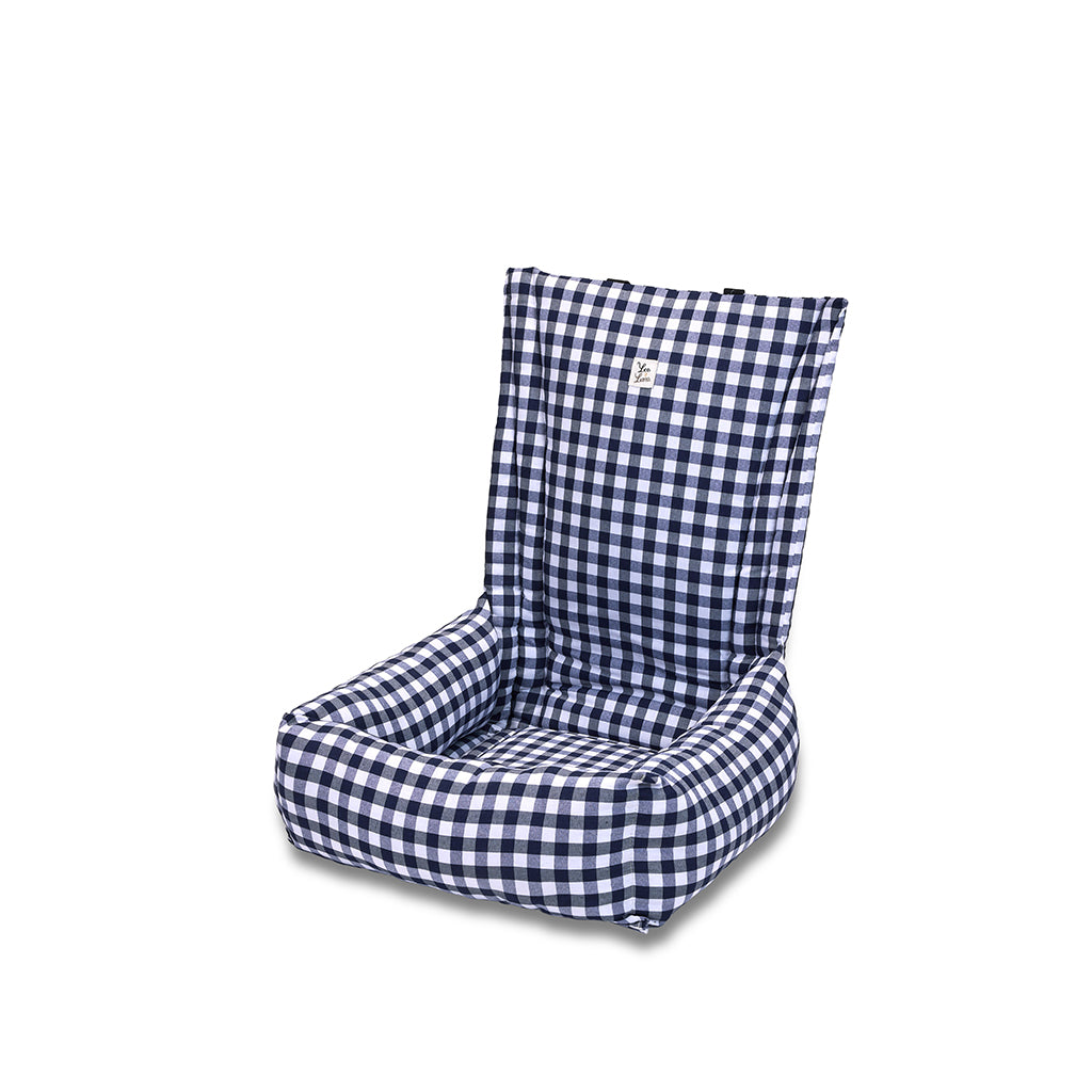 Seggiolino Auto Cotone Quadretto Navy