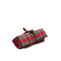 Red Scottish cotton rolling quilt