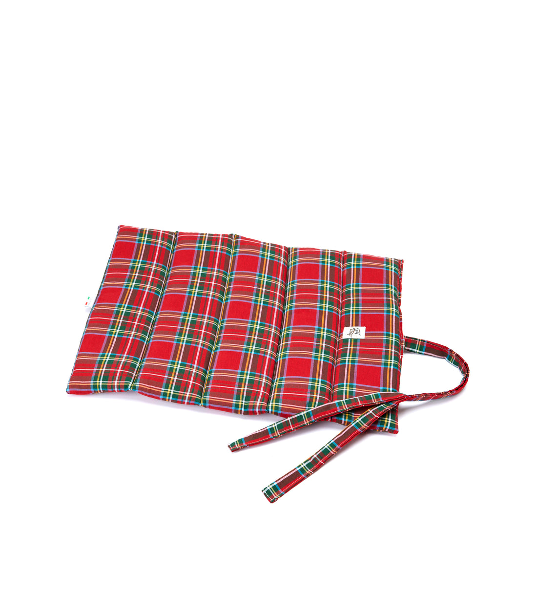 Red Scottish cotton rolling quilt
