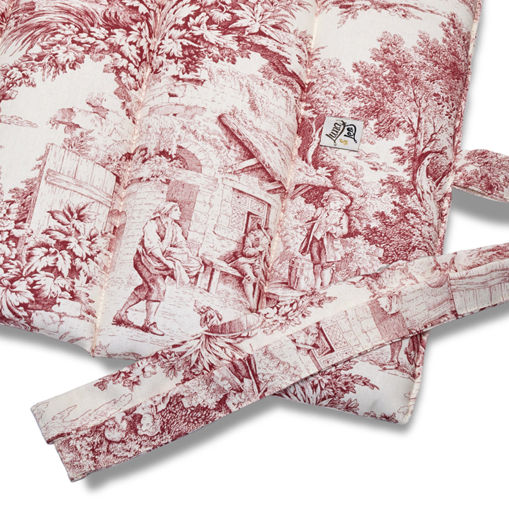 Quolitina Raisable toile de Jouy Heritage red