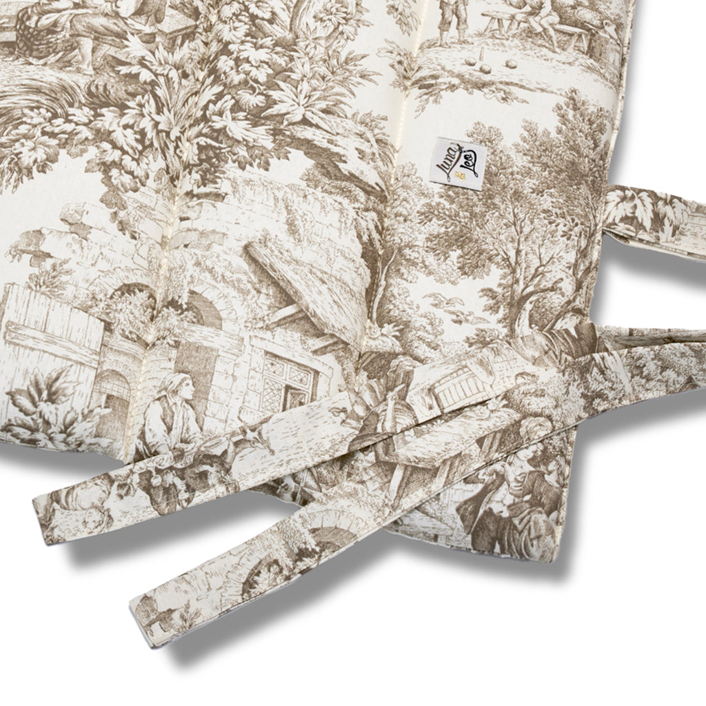 Quiltina Raisable toile de Jouy Beige Natural Beige