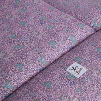 Trapuntina Quadro Cotone Liberty Violetta Fiorita