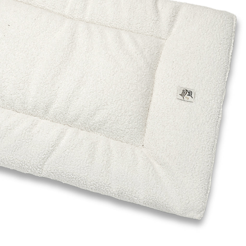 Trapuntina Quadro Bouclé Teddy Bianco