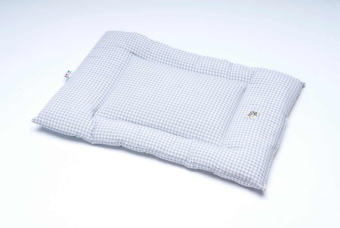 Trapuntina Quadro Cotone Vichy Grigio Chiaro
