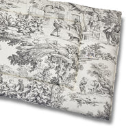 Trapunta Quadro Toile de Jouy Antracite