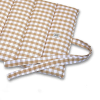 Trapuntina Arrotolabile Cotone Quadretto Beige