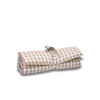 Trapuntina Arrotolabile Cotone Quadretto Beige