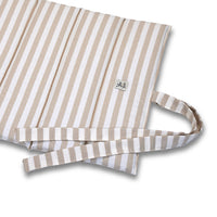 Trapuntina Arrotolabile Cotone Righe Larghe Beige