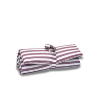 Quiline rolling cotton width bordeaux striped lines