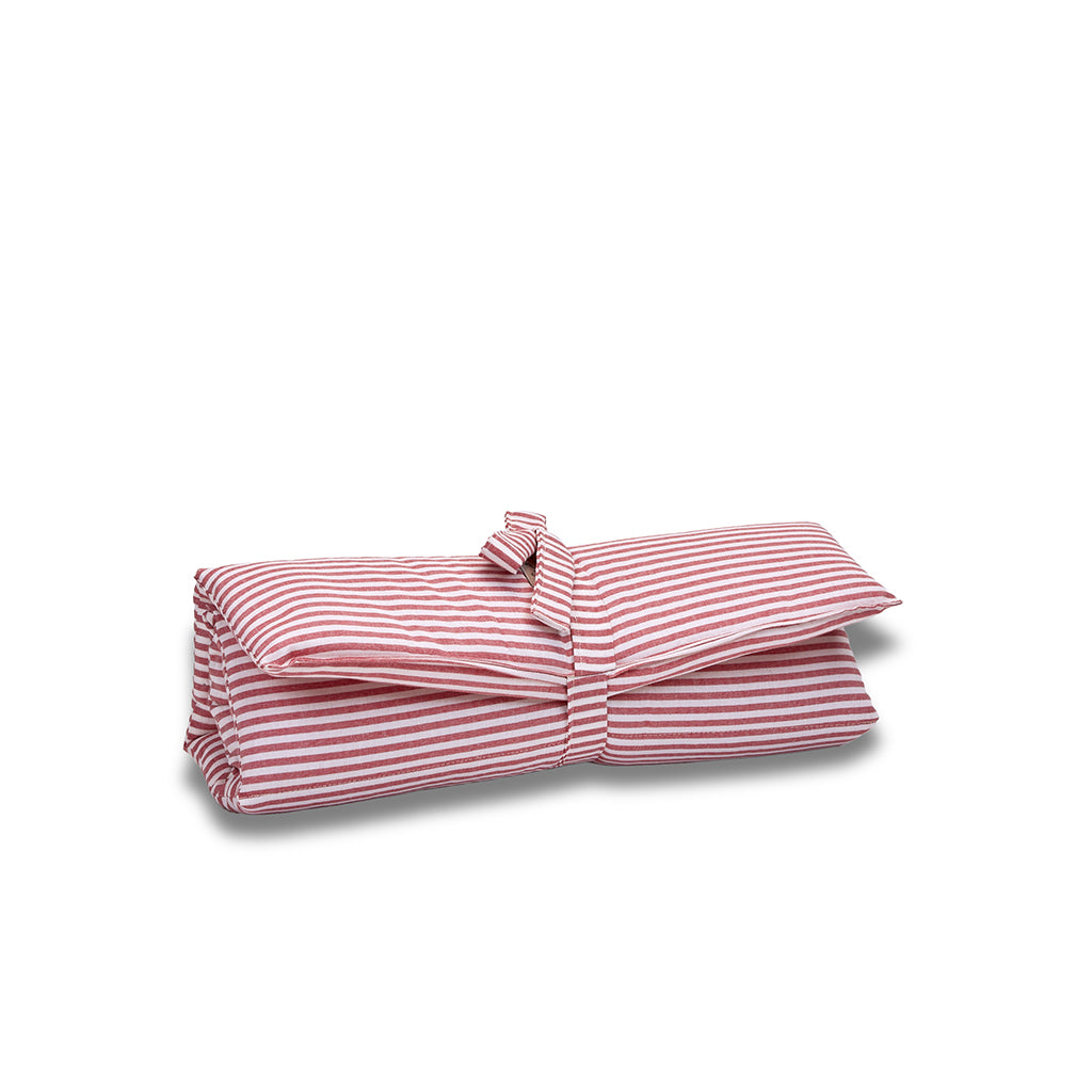 Quiline rollable cotton rough red stripes