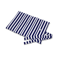 Trapuntina Arrotolabile Cotone Premium Righe Larghe Navy