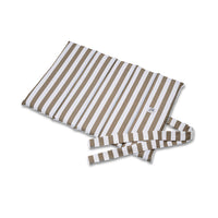 Trapuntina Arrotolabile Cotone Premium Righe Larghe Marrone