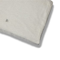 Removable mattress premium cotton narrow line light gray