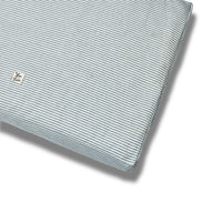 Materassino Sfoderabile Cotone Premium Riga Stretta Azzurro