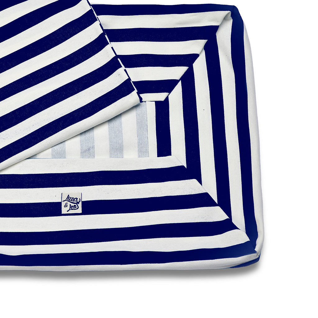 Cover Cotton Sofa Premium Large navy lines