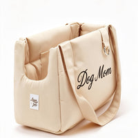 Borsa "Dog Mom" Cotone Siena