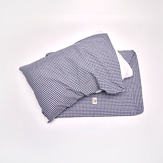 Vichy Navy cotton sofa cover