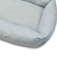 Divanetto Cotone Righe Azzurre