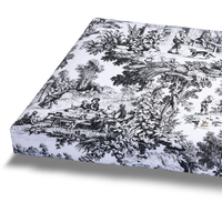 Materassino Toile de Jouy Nero dettaglio