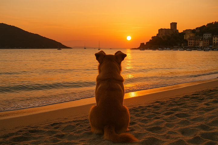 Golfo dei Poeti: Lerici, il cane con la sabbia sul naso 🐾