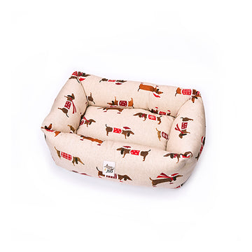 Dachshund Christmas Cotton Sofa