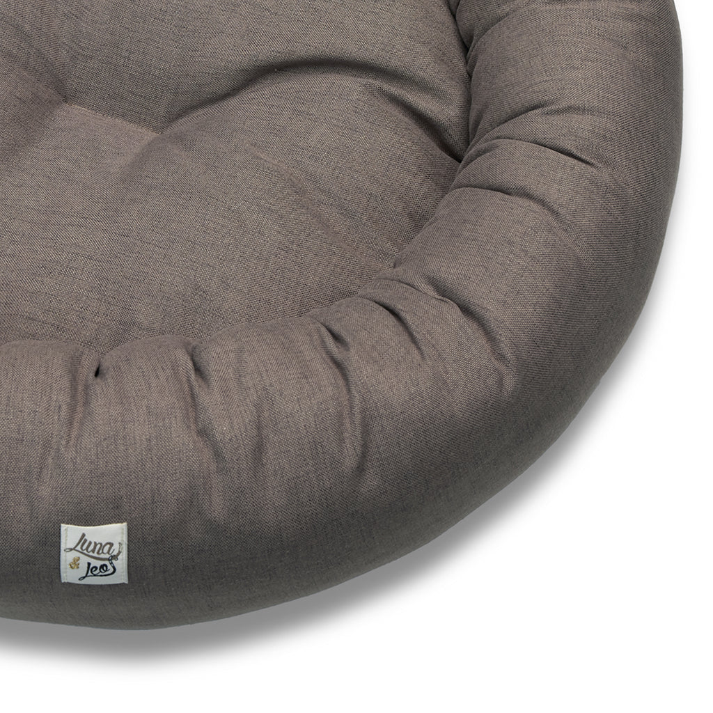 Round Kennel Mattias Dark Gray (Soft Touch)