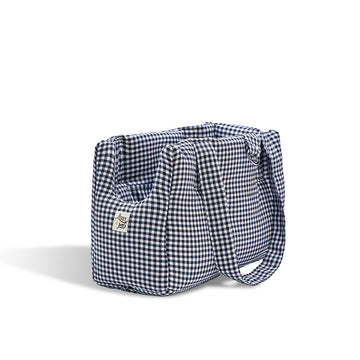 Vichy Navy Cotton Carrier