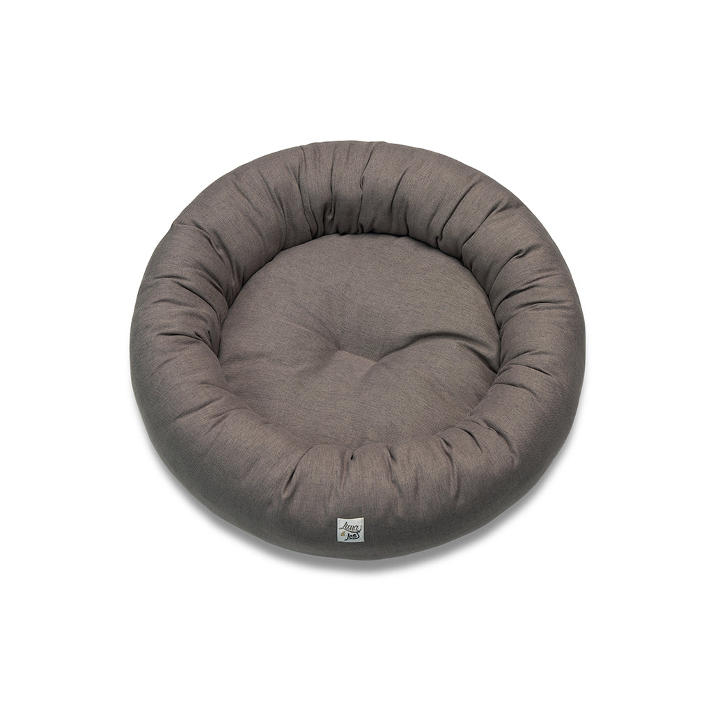 Round Kennel Mattias Dark Gray (Soft Touch)