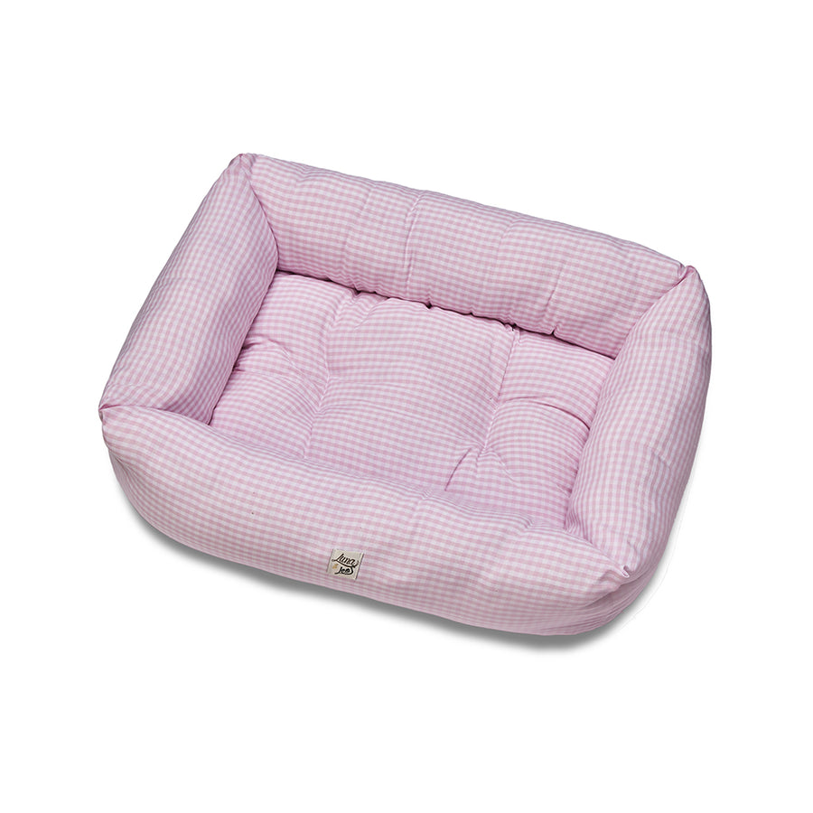 Pink Vichy sofa