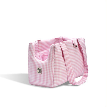 Pink Vichy Cotton Carrier