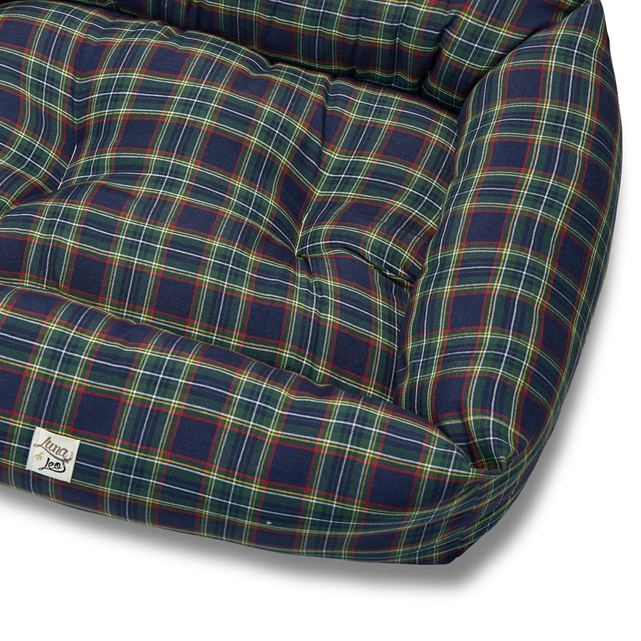 Blue Scottish Cotton Sofa